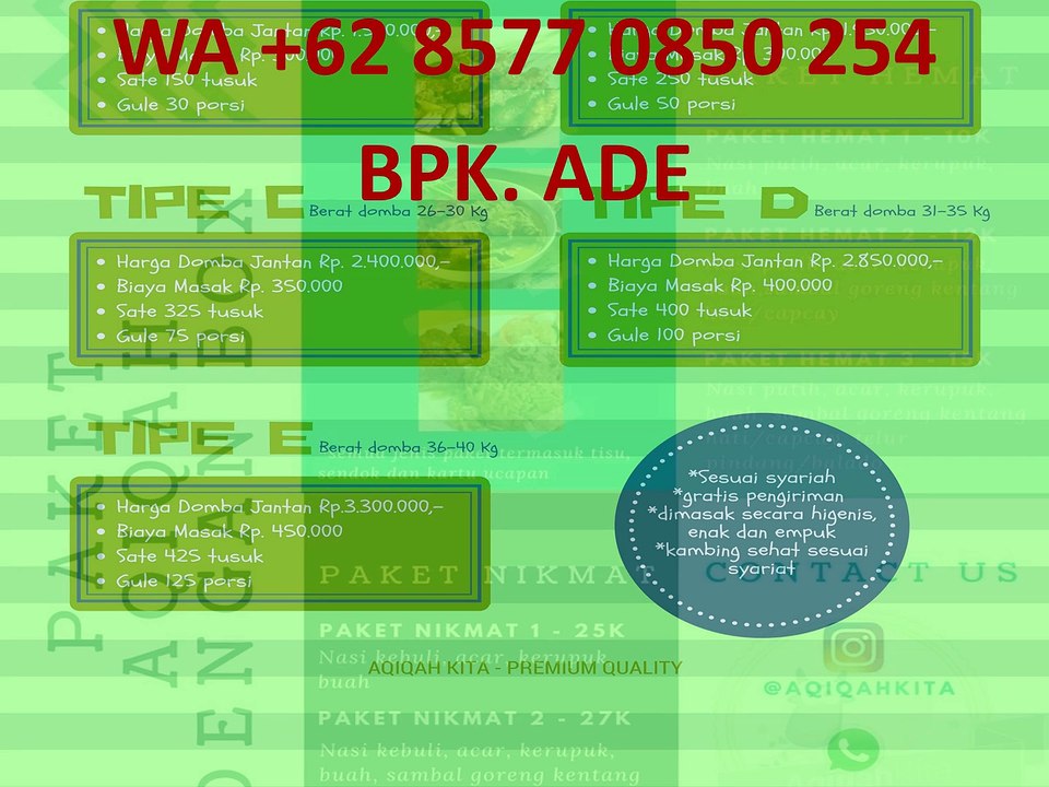 PROMO AQIQAH 2017!!!, WA +62 857 7085 0254, JASA AQIQAH BOGOR