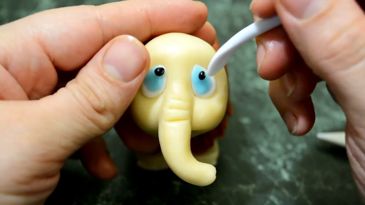 мамонтенок из мастики мастер класс