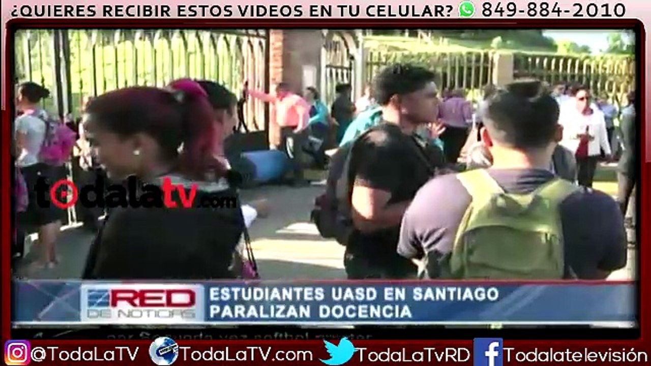 Estudiantes de la UASD paralizan docencia-Red De Noticias-Video