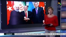Rusia, Irán y Turquía promueven solución pacífica a crisis siria