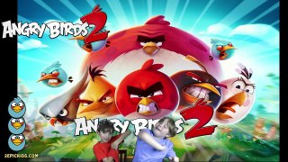 Hayden gets PIGnotized (hypnotized) playing Angry Birds 2! (KIDS GAMING)