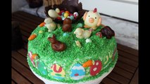 Frühlings Torte Oster Torte selber machen Anleitung Deutsch Torte für Ostern