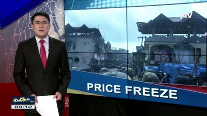 Presyo ng mga construction materials sa Marawi City, sasailalim sa price freeze