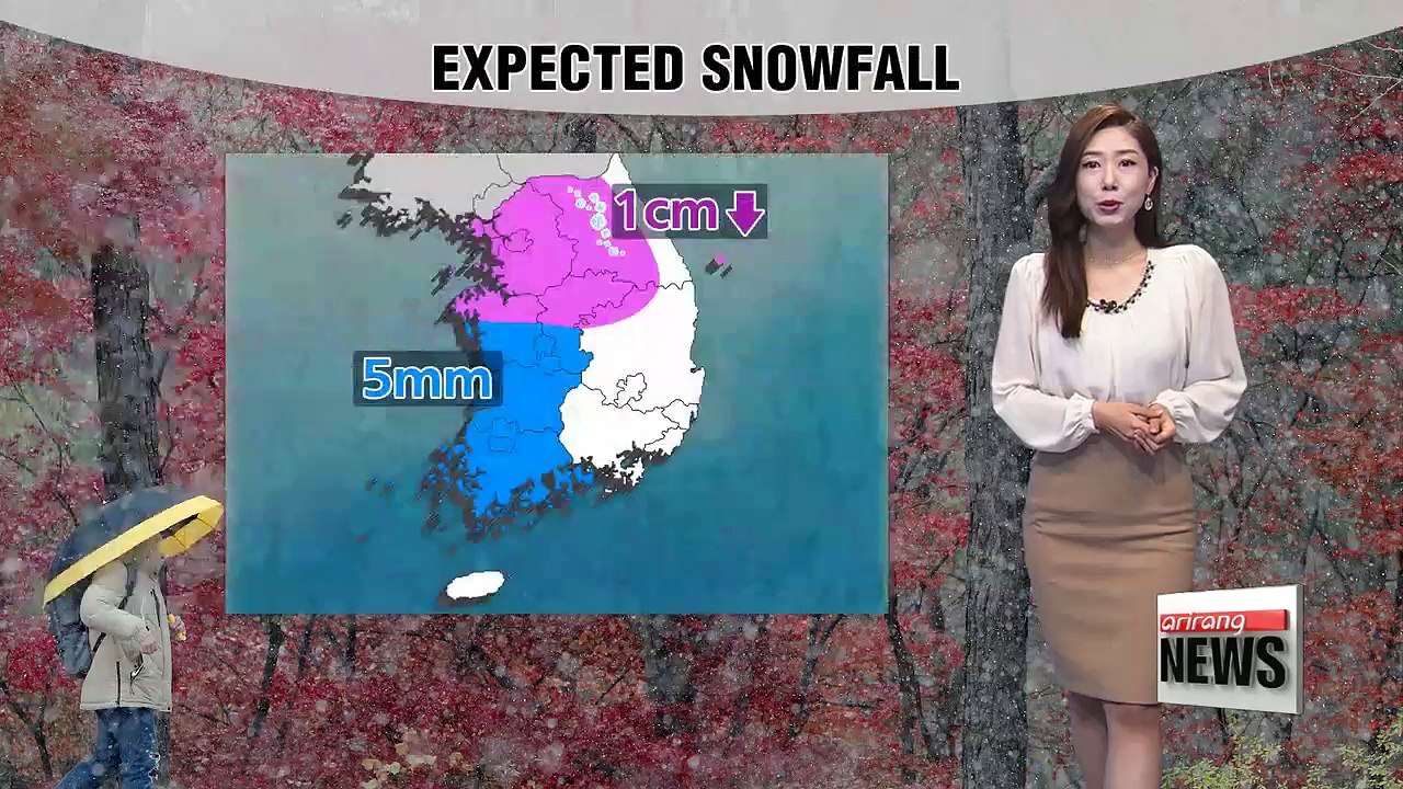 Cold snap returns along with snow and rain for Suneung Day _ 112317
