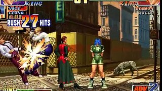 킹오브98 콤보모드 킹 127단 콤보 기적의 한방 대역전승!! [KOF98 combo mode(hack) best play]