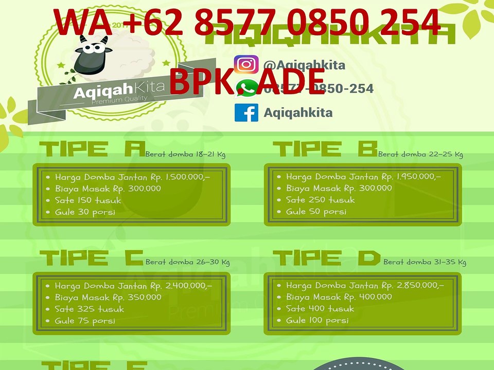 JASA AQIQAH BERKUALITAS!!!!, WA +62 857 7085 0254, JASA AQIQAH DAERAH BOGOR