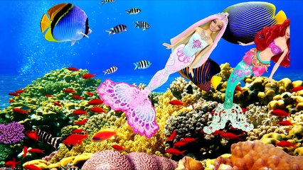 Приключение РУСАЛОЧКИ АРИЭЛЬ и БАРБИ РУСАЛОЧКИ. Мультики для девочек