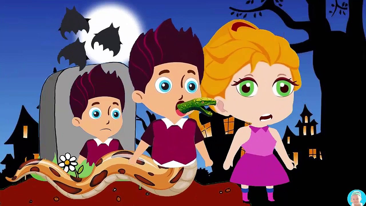Learn colors with Giant SNAKE ATTACK Frozen ELSA Paw Patrol Ryder DIE when Snake Bite Finger Family