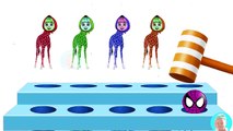 Masha and the Bear Giraffe Body Head Learn colors water balloon Finger Family nursery rhymes