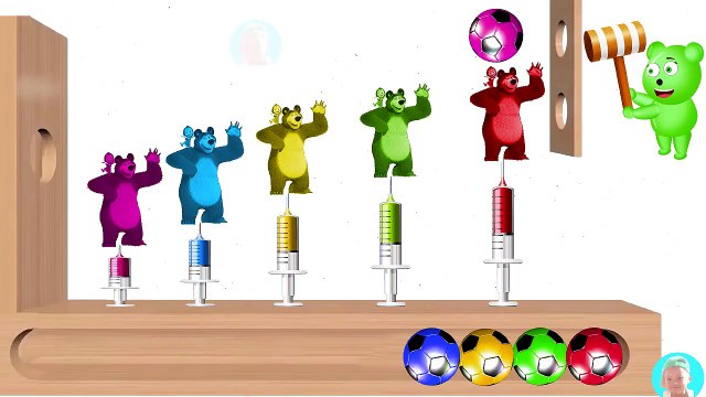 Masha and the bear WOODEN FACE HAMMER XYLOPHONE Learn Colors with Masha Cartoons For Children