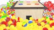 3D Toddlers learning video learn color-full Balls with wooden hammer toy for Baby Kids part- 3