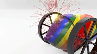 Baby Learn Colors with 3D Rainbow Cannon for Toddlers - Kids Colours Learning Videos
