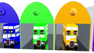 Colors for Children to Learn with 3D London Bus Toy - Colours for Kids! Color Learning Videos Part 2