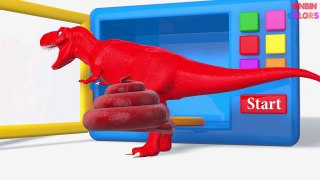 Learn Colors with Toilet for Kids w- - Learn Colors with Dinosaurs for Children - BinBin COLORS