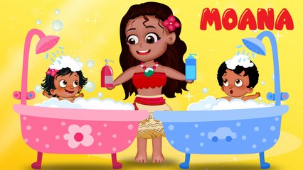 Moana & Maui Family Bad Crying Baby Go to Bed Late Funny Story Nursery Rhymes