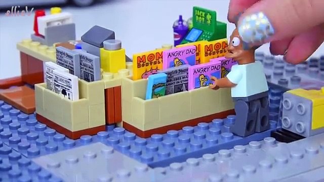 Lego The Simpsons Kwik-E-Mart Build Review Silly Play Part 1 - Kids Toys