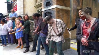 NEW! The Walking Dead Attrion FULL Walk-through - Universal Studios Hollywood