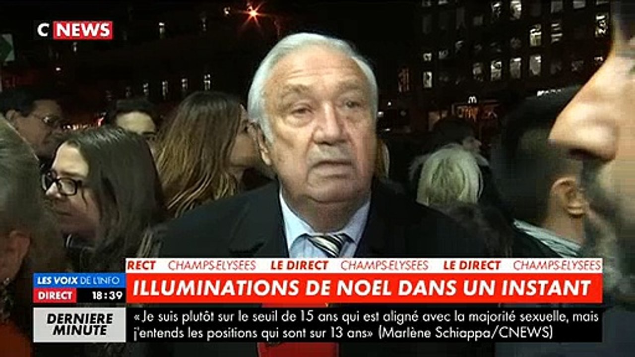 Illumination des Champs Elysées: Marcel Campion...