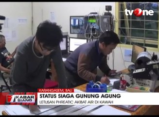 Gunung Agung Status Siaga III, Getaran Tremor 3 Jam Sekali