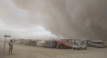 The Moment A Humongous Dust Storm Engulfs Burning Man