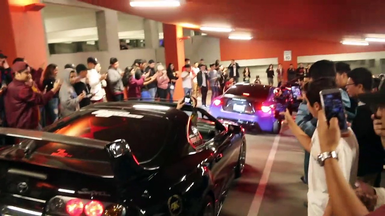 TJ HUNT Vs. 800HP AK47 SUPRA! Shutting Down HUGE LA Car Meet
