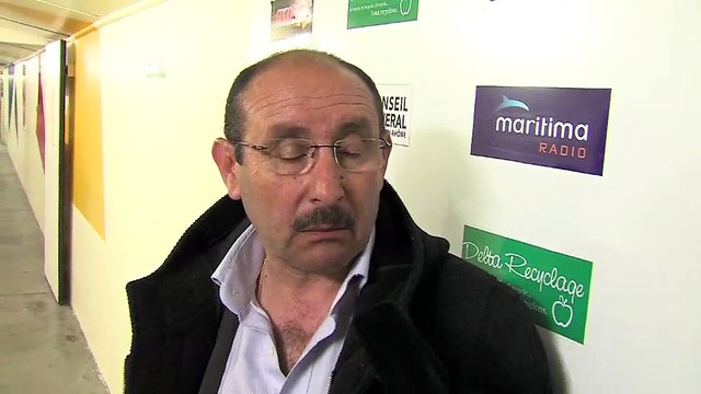 Le président sang et or Vincent Caserta dans les vestiaires de Turcan