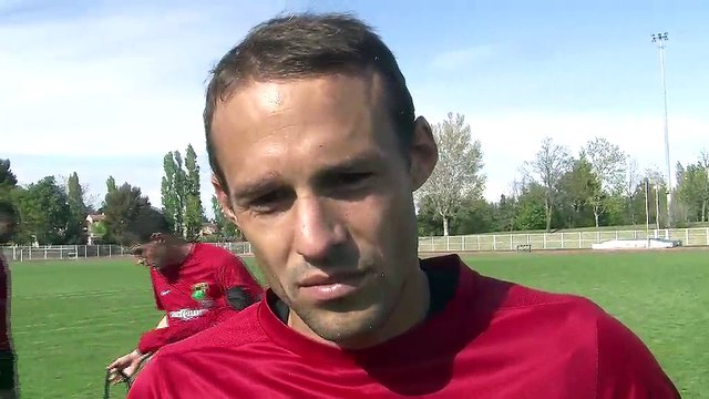 Le milieu de terrain du FC Martigues Lulu Chavas