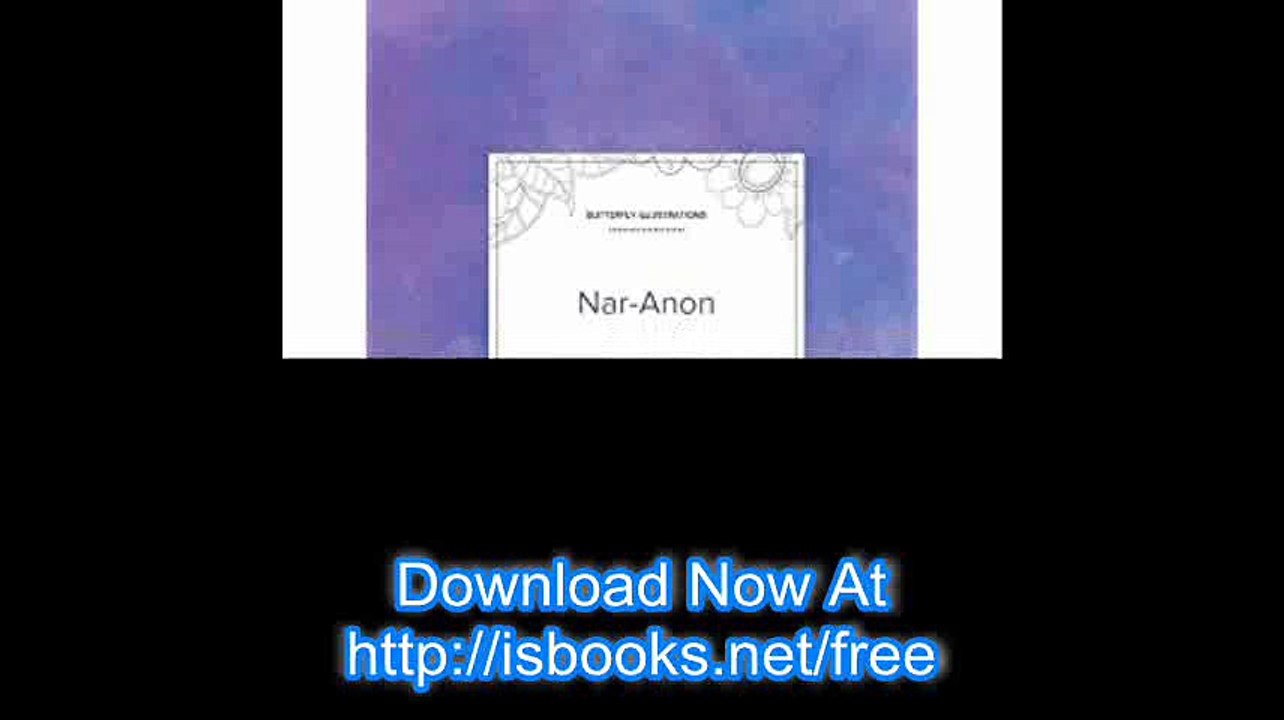 Adult Coloring Journal Nar-Anon (Butterfly Illustrations, Purple Mist)