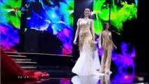 Thí sinh bị té trong Bán kết Hoa hậu Hoàn vũ 2017