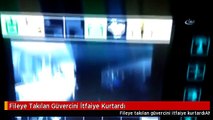 Fileye Takılan Güvercini İtfaiye Kurtardı