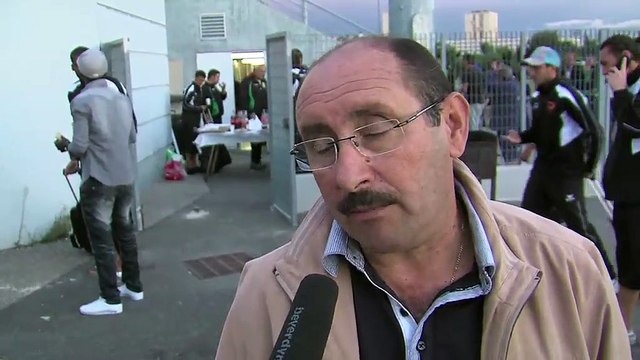 Le président du FC Martigues Vincent Caserta aprés le derby
