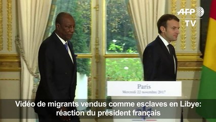 Esclavage en Libye: Macron parle de "crime contre l'Humanité"