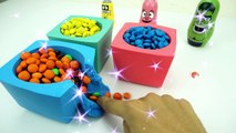 Kinetic sand Rainbow Candy Car Mad Mattr Candy M&M video for Kids