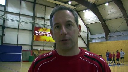 L'entraîneur de Martigues avant la réception de Canteleu