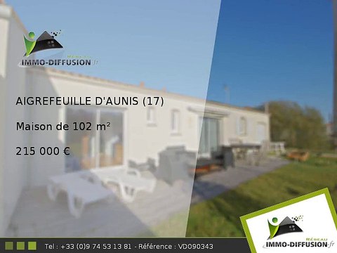 Maison A vendre Aigrefeuille d'aunis 102m2 - 215 000 Euros