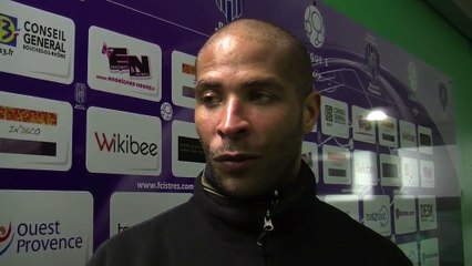 La réaction du capitaine Istréen Eric Chelle après la défaite face à Auxerre