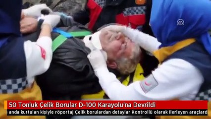 50 Tonluk Çelik Borular D-100 Karayolu'na Devrildi