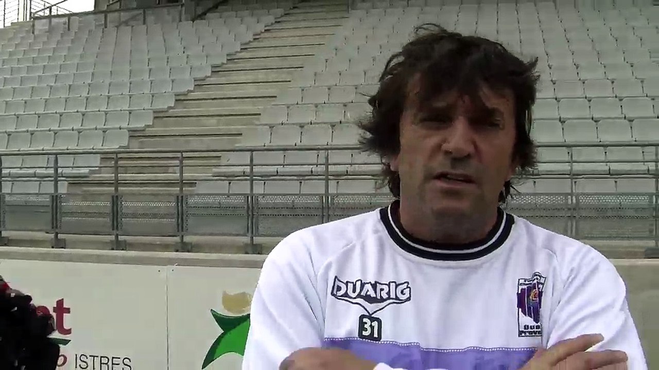 L'entraîneur du FC Istres José Pasqualetti avant la réception de Guingamp