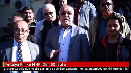 Antalya Finike MHP' Den 60 İstifa