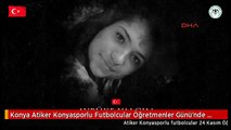 Konya Atiker Konyasporlu Futbolcular Öğretmenler Günü'nde Aybüke Öğretmeni Unutmadı