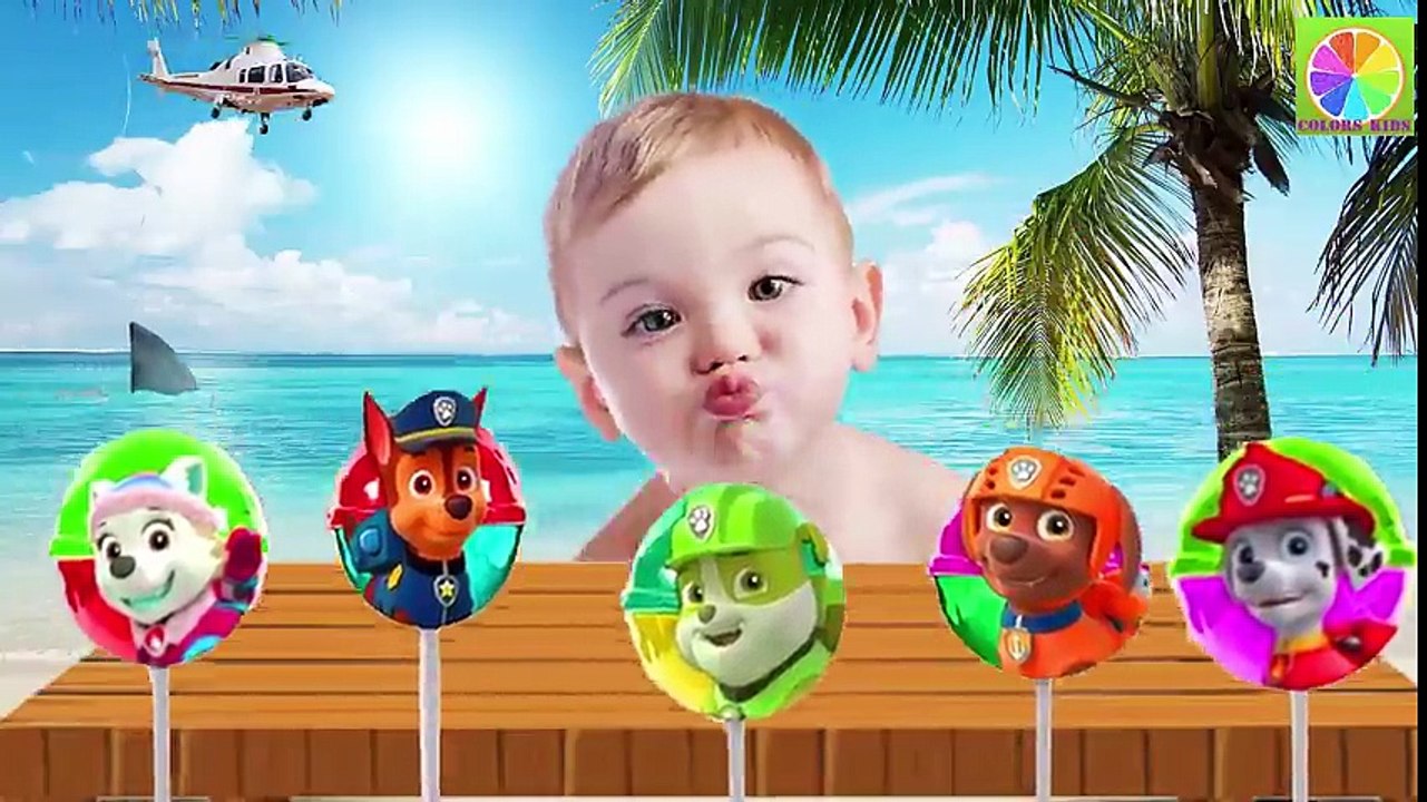 Learn Colors with Paw Patrol Lollipops for Children Learn Colours for Kids with Lollipop Paw Patrol - YouTube