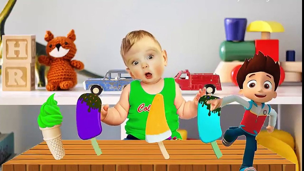 Learn Colors with Ice Cream for Children, Toddlers and Babies Finger Family Nursery Rhymes Baby Cry