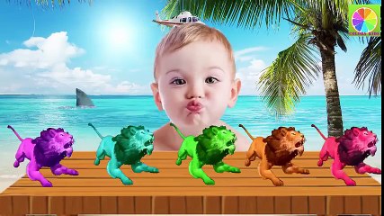 Learn Colors With Lion King for Children, Fun Baby crying Finger Family song Nursery Rhymes For Kids