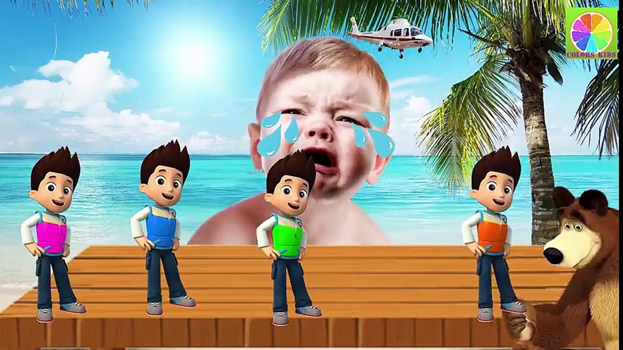 Learn Colors With Ryder Paw Patrol for Children   Baby cry Finger Family song Nursery Rhymes for kid (4)