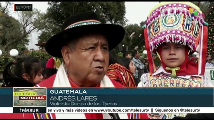 Presentan Danza de las Tijeras en festival intercultural de Guatemala