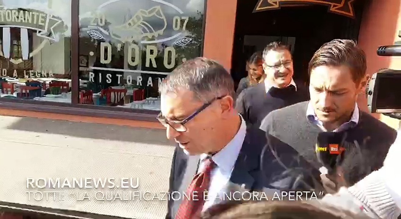 Totti: "La qualificazione è ancora aperta"