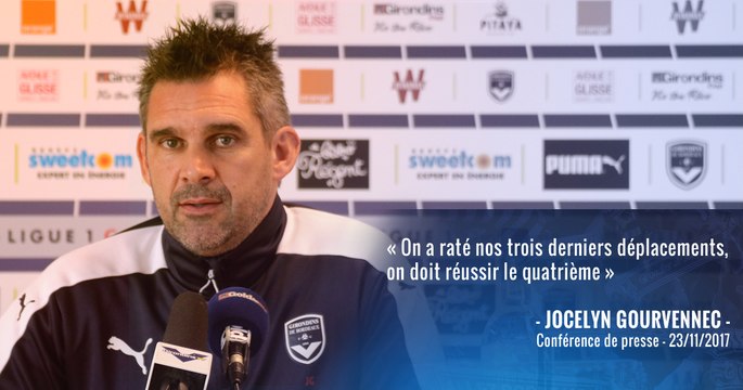 La conférence de presse de Jocelyn Gourvennec avant Caen-Bordeaux