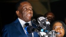 Zimbabwe's new president Emmerson Mnangagwa cheered as he returns to country