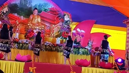 Chiều Lên Bản Thượng văn nghệ Đại lễ động thổ chùa Thiên Thanh