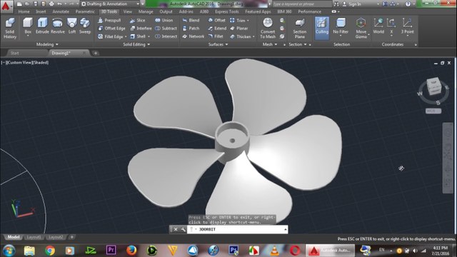 AutoCAD 3D Fan Tutorial | AutoCAD Adavanced 3D Tutorials for Beginners